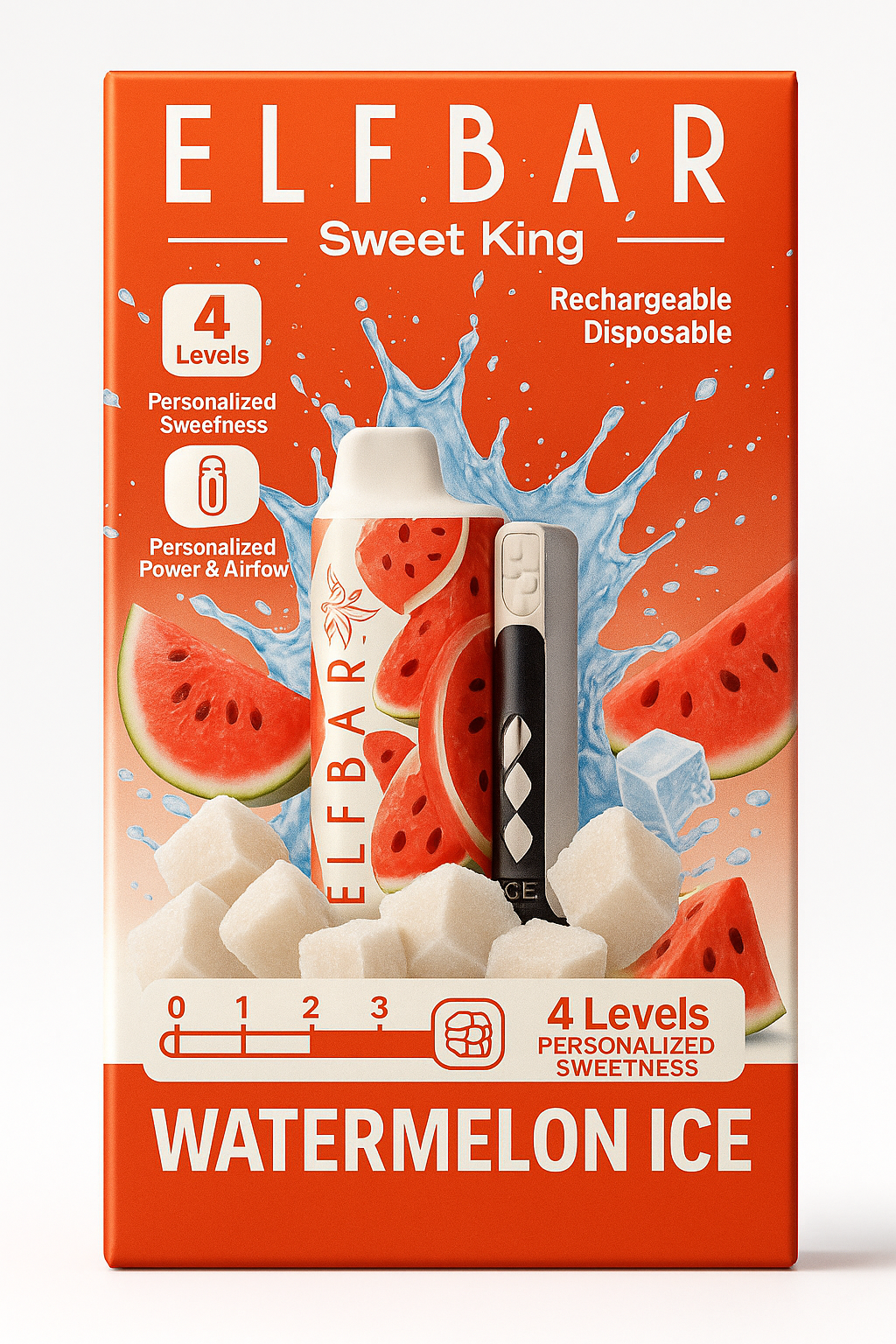 Elfbar Sweetking 30000 Puffs | 50mg Nic Disposable | Adjustable Sweetness | Triple Mesh Coil