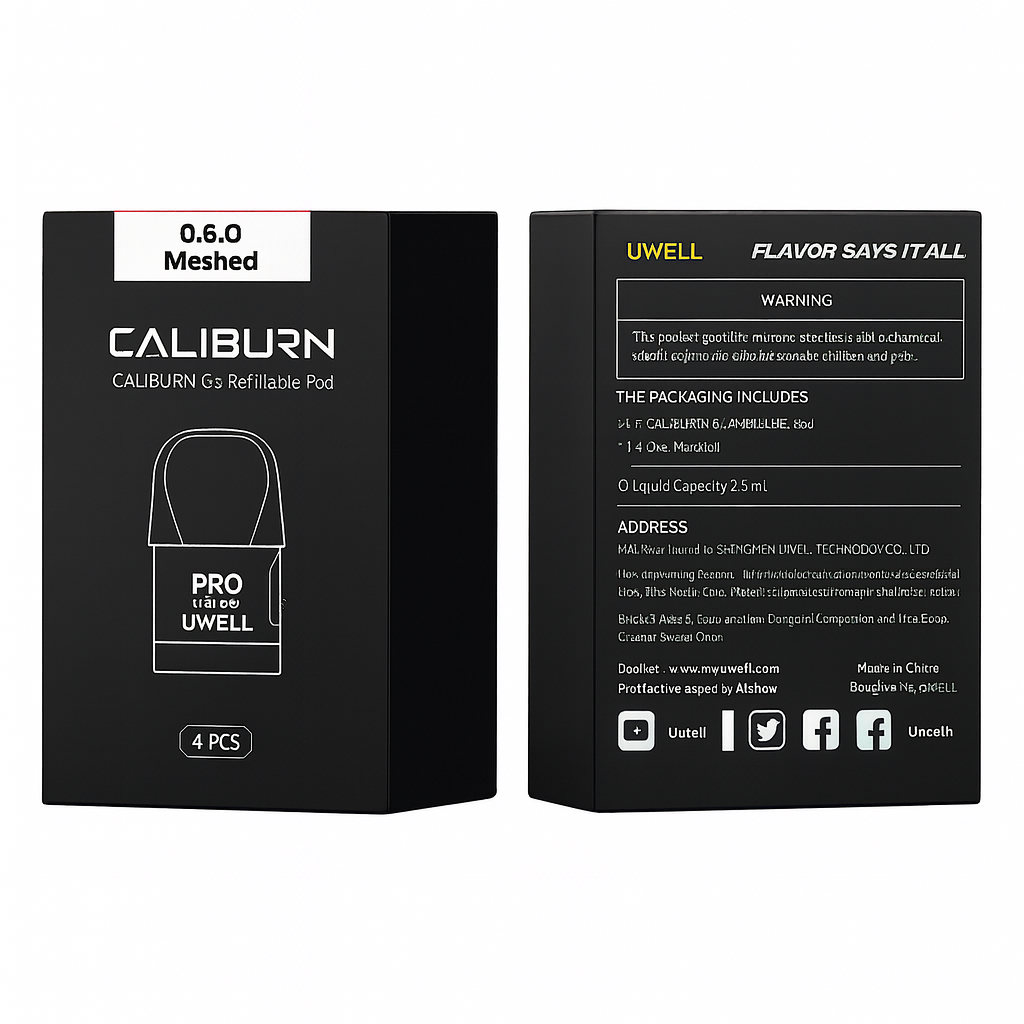 UWELL CALIBURN G3/GK3/G4 REPLACEMENT PODS-Pack of 4