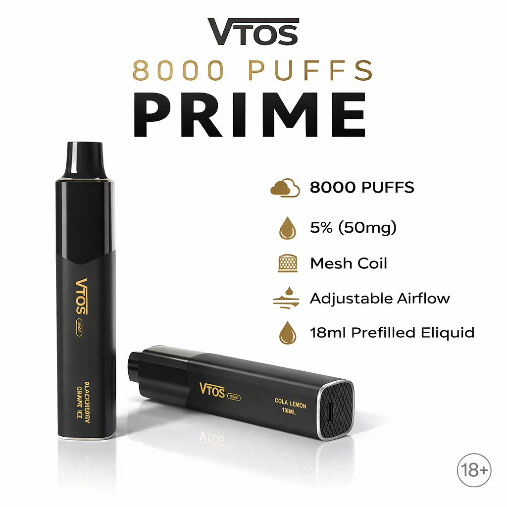 VTOS PRIME 8000 Puffs ( NOT FOR SALE )  VapeX