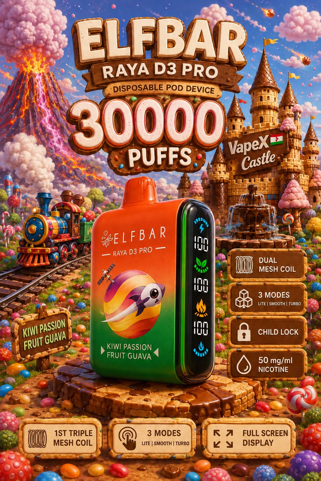 New Elfbar Raya D3 Pro 25000 puffs