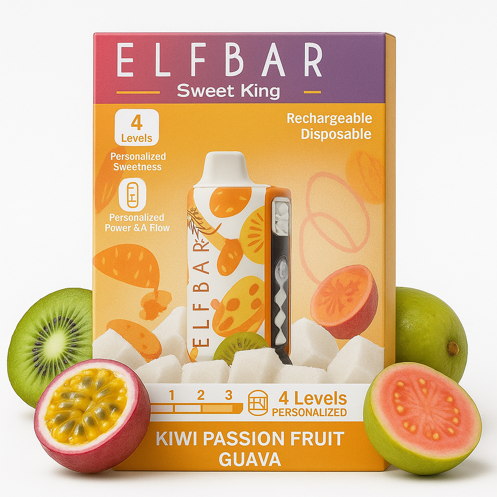 Elfbar Sweetking 30000 Puffs | 50mg Nic Disposable | Adjustable Sweetness | Triple Mesh Coil