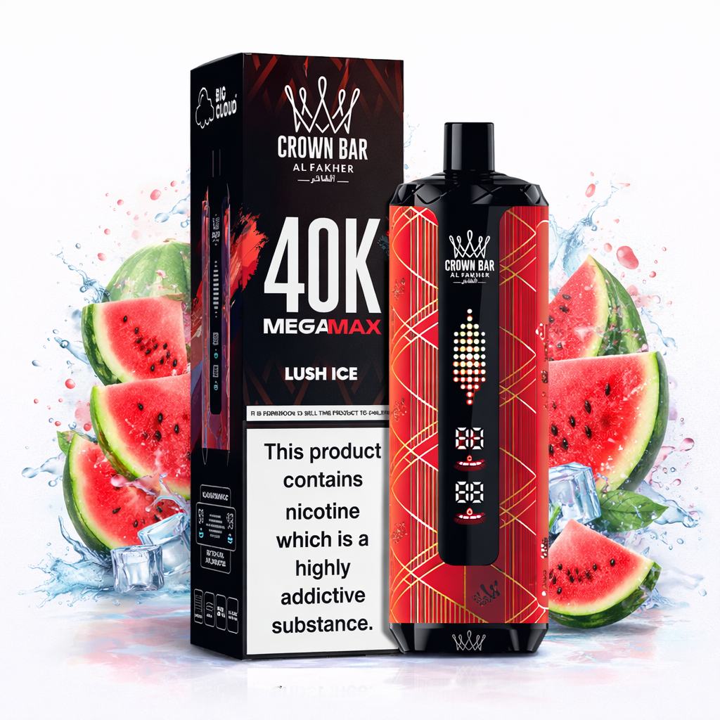 Al Fakher Crown Bar MegaMax 40K V2.0 Disposable Vape 40,000 Puffs Re VapeX Al Fakher Crown Bar MegaMax 40K V2.0 Disposable Vape 40,000 Puffs Re VapeX