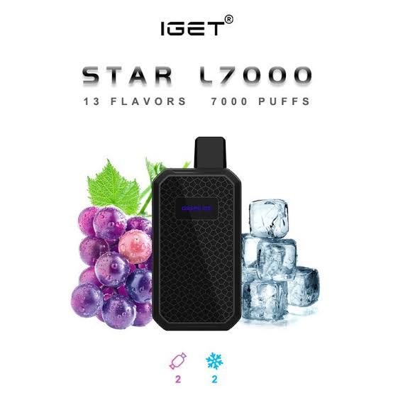 IGET Star 7000 Puffs | Disposable | 50MG Nic | Type C Rechargeable