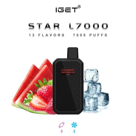 IGET Star 7000 Puffs | Disposable | 50MG Nic | Type C Rechargeable