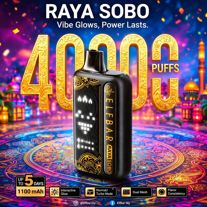 Elfbar Raya Sobo 40K Vape – 40000 Puffs Rechargeable Disposable with ...