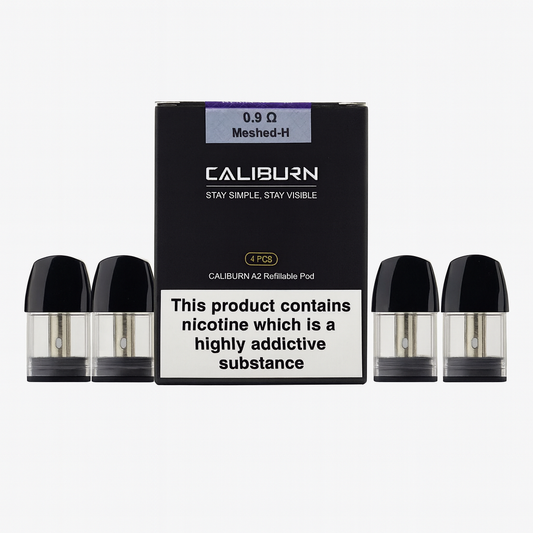 Uwell Caliburn A2 Replacement Pods – 0.9 Ohm - Pack of 4