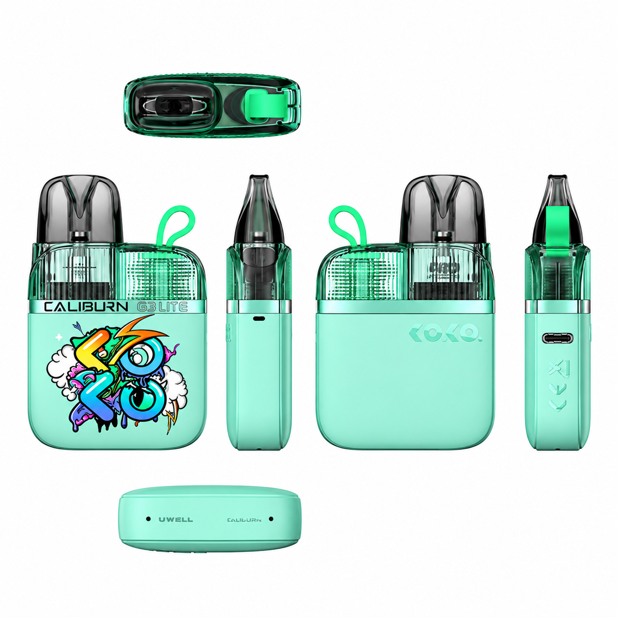 UWELL Caliburn G3 Lite KOKO Pod Kit – 1200mAh, 25W Refillable Pod System