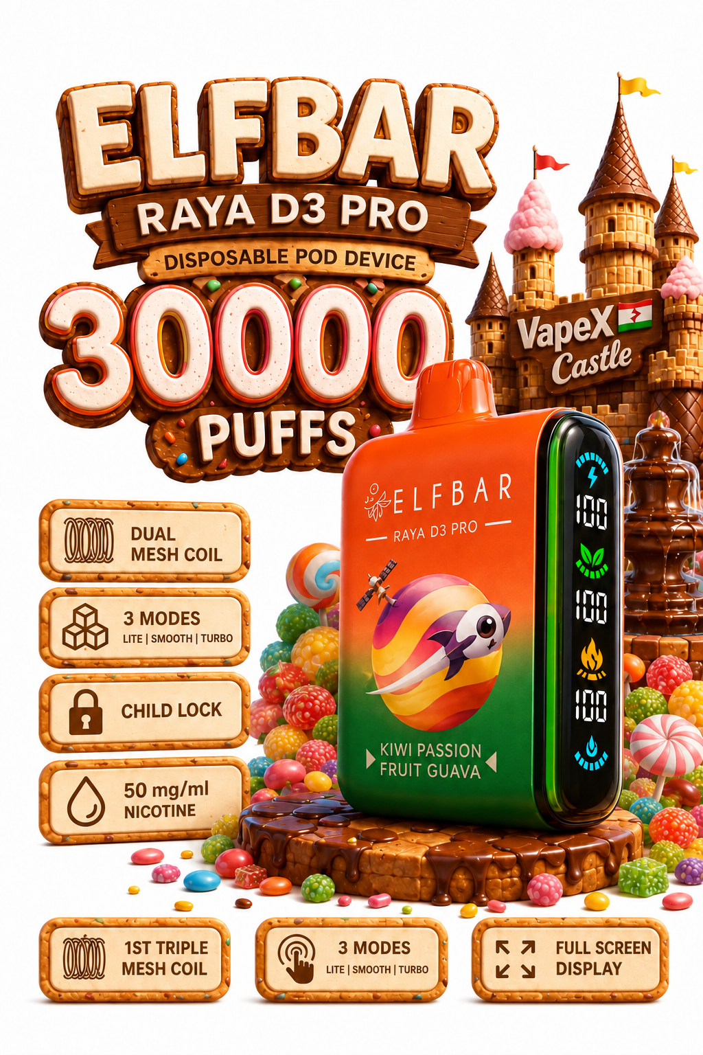 New Elfbar Raya D3 Pro 25000 puffs
