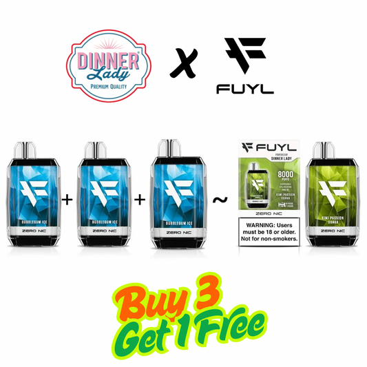 Dinner Lady FUYL 8000 PUFFS DISPOSABLE | 2% Nic | Indian Vape