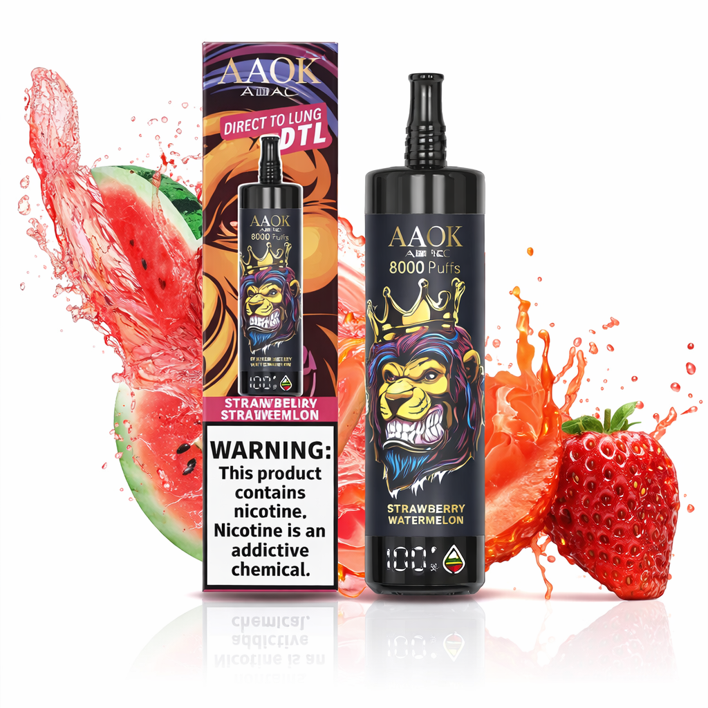 AAOK AK80000 Disposable Vape – 80,000 Puffs Rechargeable Mesh Coil Smart Display Vape