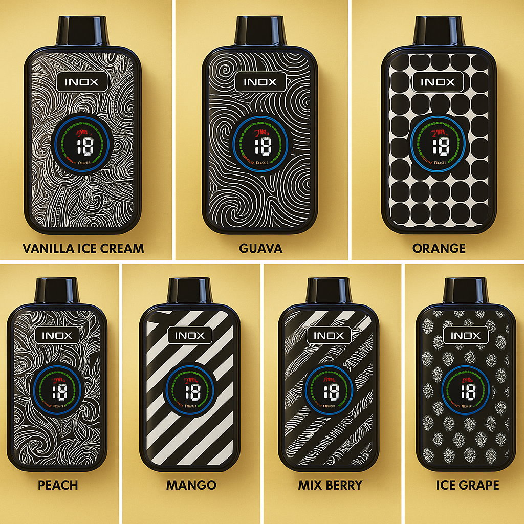 Inox Plasma 30K Disposable Vape – 30,000 Puffs Rechargeable Vape with Smooth Vapor Performance & Long-Lasting Battery