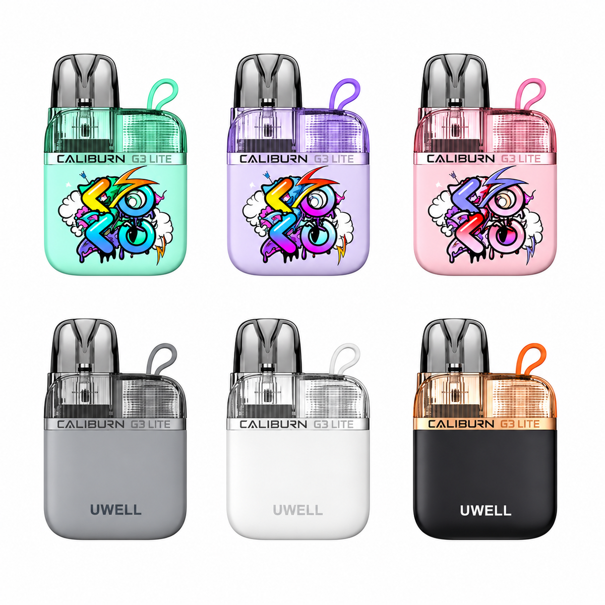 UWELL Caliburn G3 Lite KOKO Pod Kit – 1200mAh, 25W Refillable Pod System