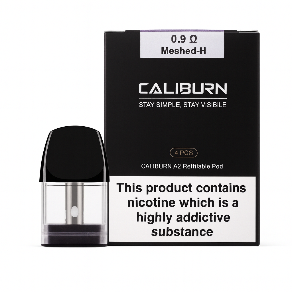 Uwell Caliburn A2 Replacement Pods – 0.9 Ohm - Pack of 4
