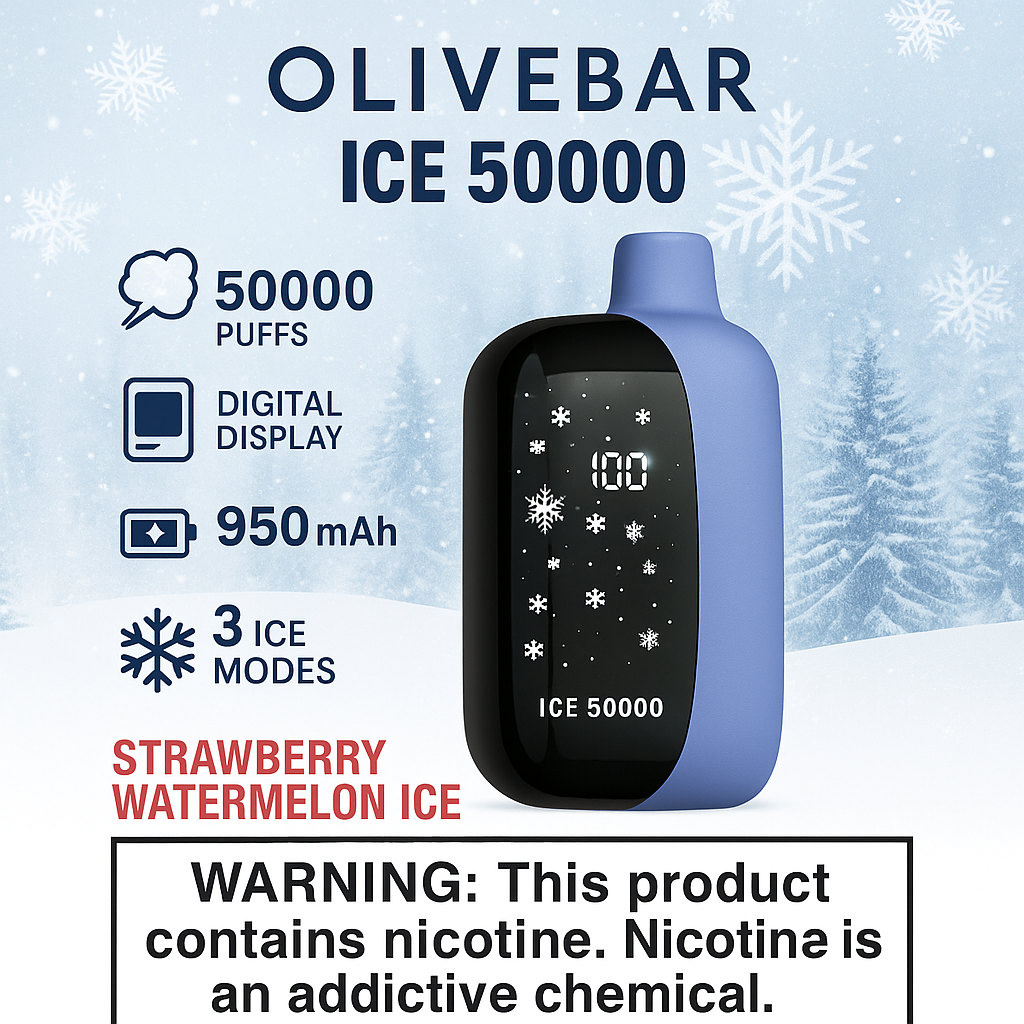 Olivebar Ice Burst – 50,000 Puffs Disposable Vape