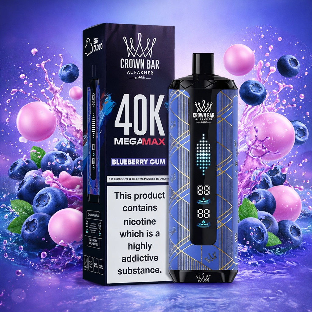 Al Fakher Crown Bar MegaMax 40K V2.0 Disposable Vape – 40,000 Puffs Re ...