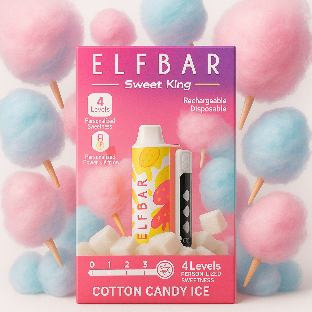 Elfbar Sweetking 30000 Puffs | 50mg Nic Disposable | Adjustable Sweetness | Triple Mesh Coil