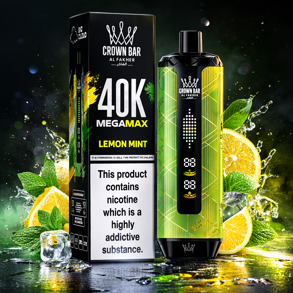 Al Fakher Crown Bar MegaMax 40K V2.0 Disposable Vape – 40,000 Puffs Re ...