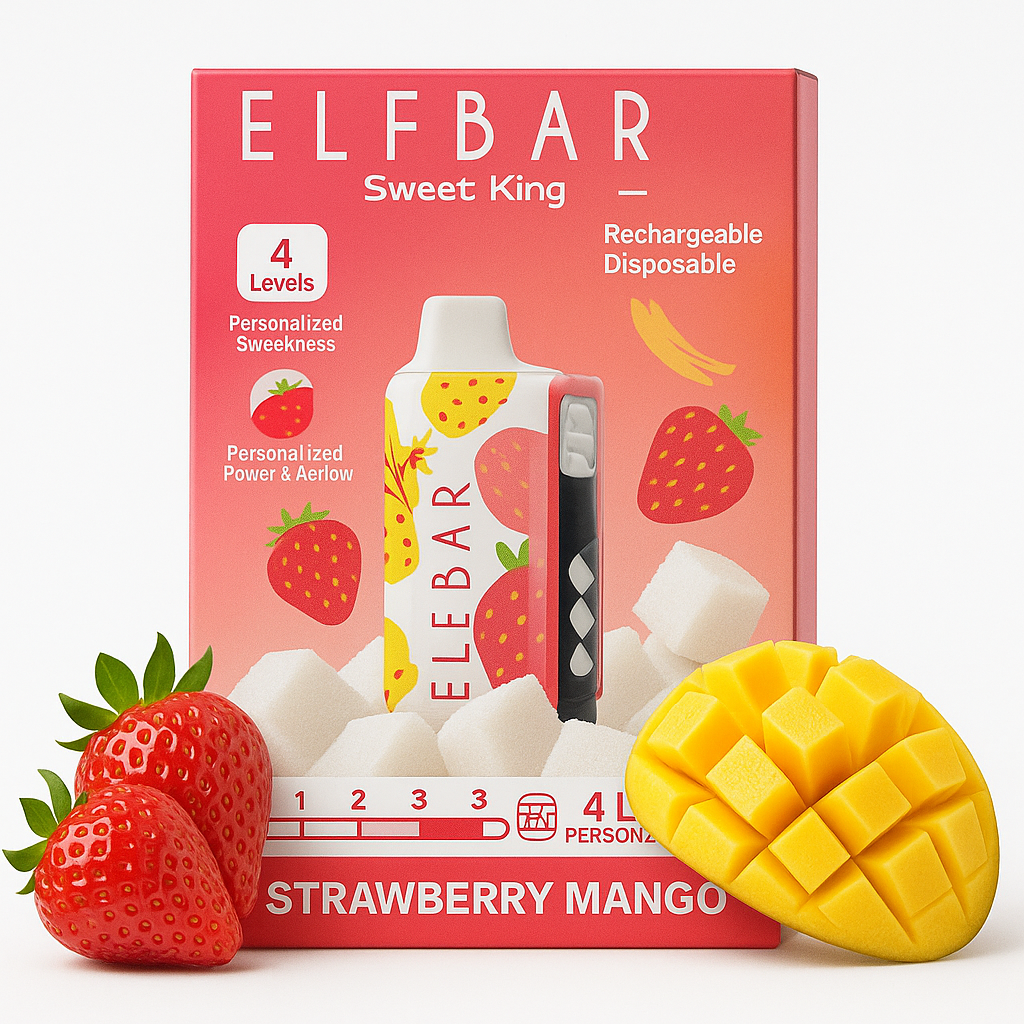 Elfbar Sweetking 30000 Puffs | 50mg Nic Disposable | Adjustable Sweetness | Triple Mesh Coil